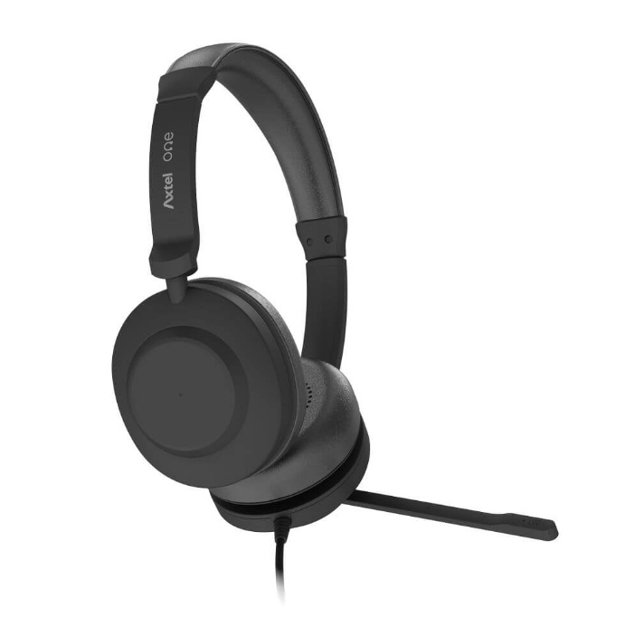 HEADSET AXTEL ONE STEREO HD AXH-ONE , Corded, Headset Conectivity USB-A, USB-C / with STEREO HD . Speakert Size has 40 mm / Passive noise reduction : STRONG - 1 | YEO