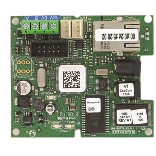 Honeywell Galaxy Dimension IP Module, supports ISOM protocol, 1x RS-485, 100Base-T/ 10Base-T communication speed, 12-15 V DC;