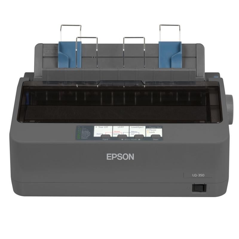 Imprimanta matriceala mono Epson LQ-350, dimensiune A4, numar ace: 24 pini, viteza 10cpi, rezolutie 360x180dpi, memorie 128KB, limbaje de printare IBM 2390 Plus, ESC/P2, interfata USB 2.0, Bidirectional parallel, RS-232, consumabile: S015633, optional: