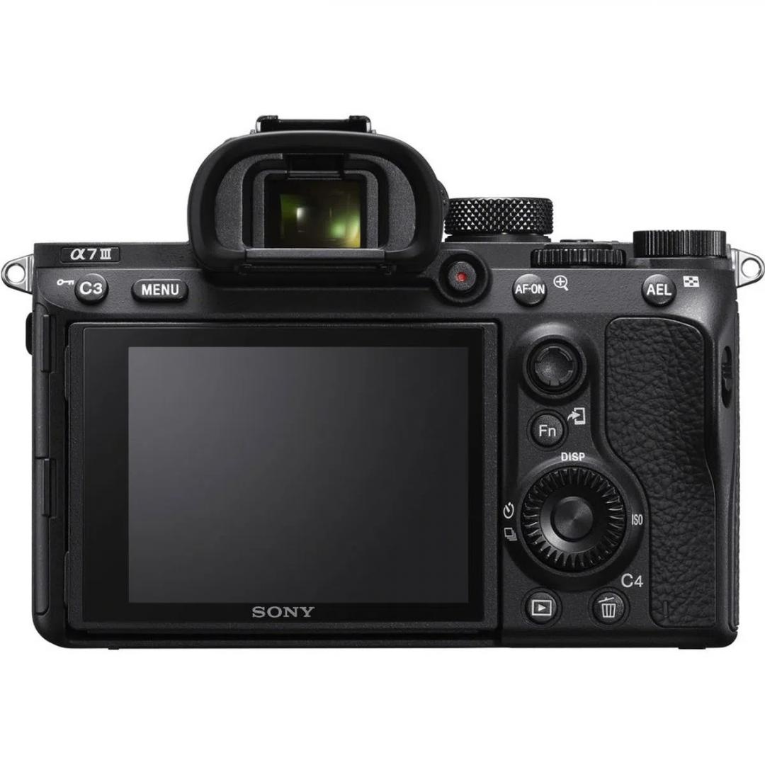 Kit SONY A7 Mark III Mirrorless 24MP, ISO 51200 (Extins: 204800), 1/8000s, 4K @30fps, SD/SDHC/SDXC, Rafala 10cps, WiFi/Bluetooth, Senzor Full Frame, Montura Sony FE, Obiectiv 28-70mm, F3.5 - 1 | YEO