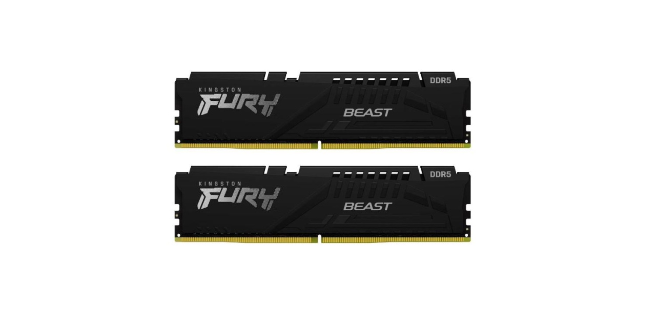 Memorie RAM Kingston, DIMM, DDR5, 64GB, 5600MHz, CL36, 1.35V, FURY Beast Black, Kit of 2 - 2 | YEO