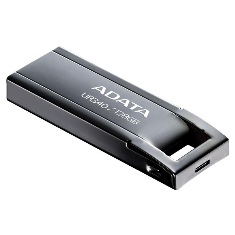 Memorie USB Flash Drive Adata UR340, 128GB, USB 3.2, black metalic - 3 | YEO