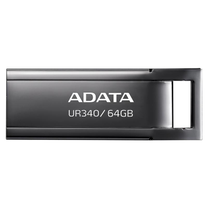 Memorie USB Flash Drive Adata UR340, 64GB, USB 3.2, black metalic - 3 | YEO