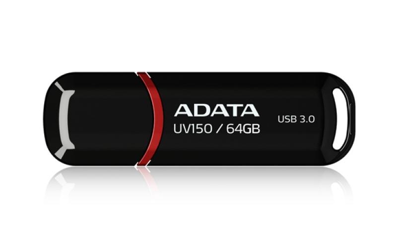 Memorie USB Flash Drive Adata UV150, 64Gb, USB 3.2, negru - 2 | YEO