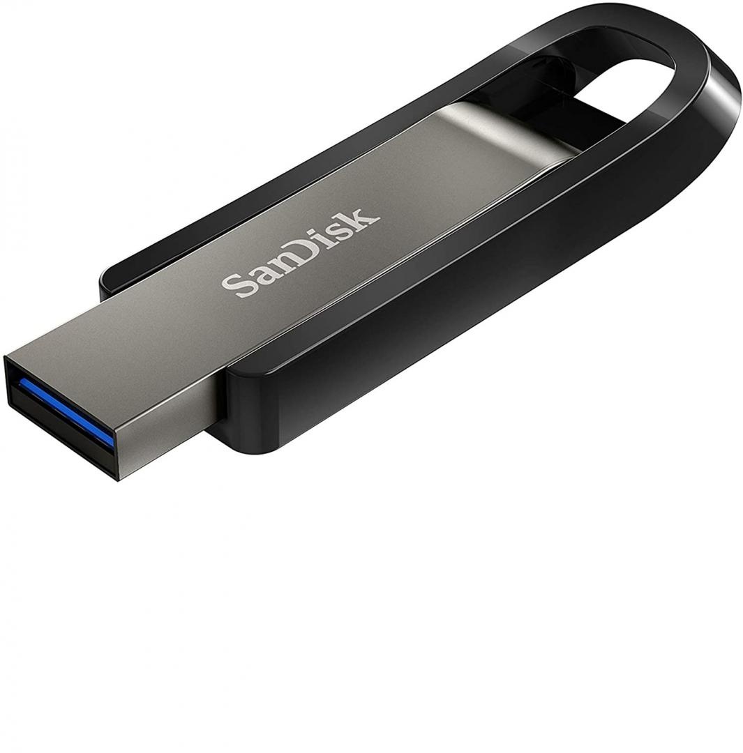 Memorie USB Flash Drive SanDisk Extreme GO, 64GB, USB 3.1, negru