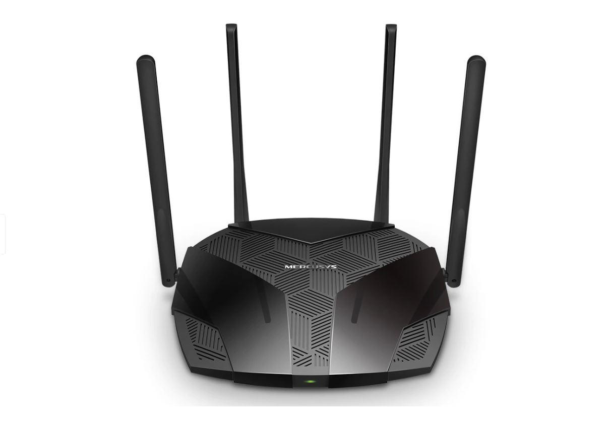 Mercusys Router, AX3000, MU-MIMO, Dual-Band, WPA3, Standarde wireless: Wi-Fi 802.11ax/ac/a/b/g/n, Rata semnal: 2402 Mbps (5 GHz) + 574 Mbps (2.4 GHz), Securitate Wireless: WEP, WPA / WPA2-Personal, WPA2 / WPA3-Personal, Interfață: 1× Port WAN Gigabit +