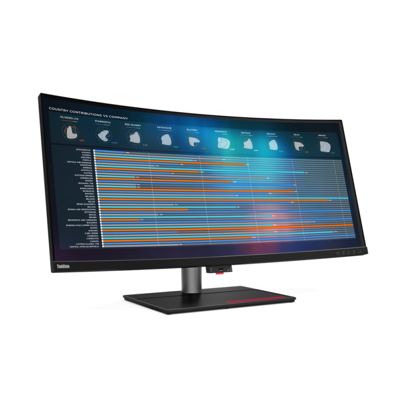 Monitor LEDLenovo ThinkVision P40w-20, 39.7, IPS UHD, 4ms, 75Hz, negru - 1 | YEO