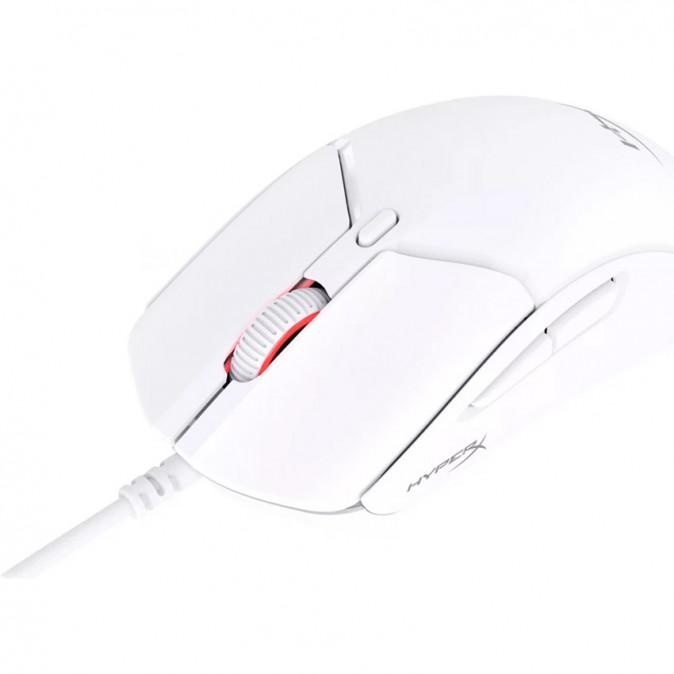 Mouse gaming wireless HyperX Pulsefire Haste 2 Mini, timp de raspuns8000 Hz @ 0,125 ms, rezolutie: 26000 DPI, iluminare RGB, durata de viata baterie pana la 100 ore, alb - 1 | YEO