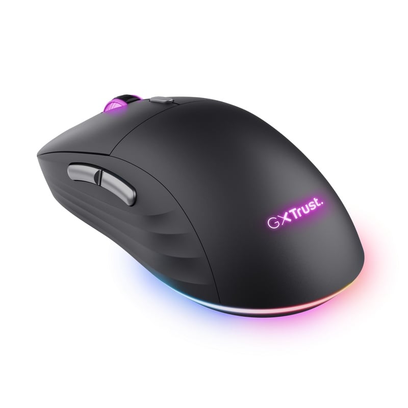 Mouse Trust GXT980 REDEX wireless, USB 2.0, rezolutie maxima 10000 DPI, 6 butoane, iluminare full RGB , negru