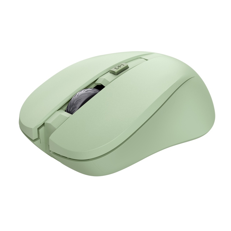 Mouse Trust Mydo Wireless, rezolutie 1800 DPI, 4 butoane, durata de viata baterie 6 luni, verde - 1 | YEO