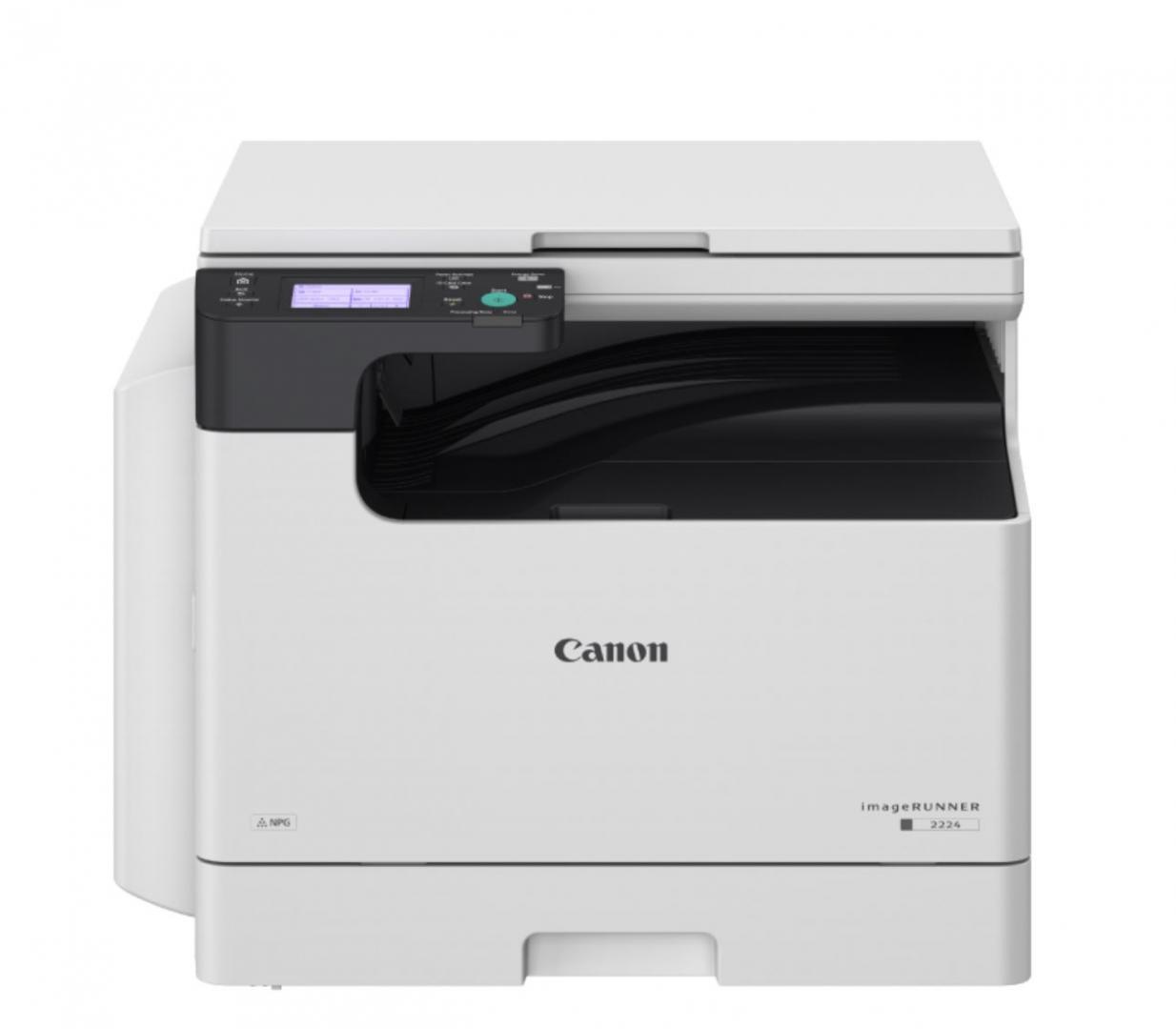 Multifunctional laser mono Canon iR2224N, dimensiune A3 (Printare,Copiere, Scanare), viteza 22ppm A4 / 11ppm A3, rezolutie max600x600dpi, procesor 1.6Ghz, memorie 1 GB RAM, alimentare hartie250coli + tava universala 80 coli, limbaj de printare: UFR II