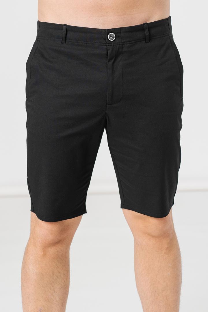 PANTALONI SCURT CASUAL BARBATI BLACK M - 4 | YEO