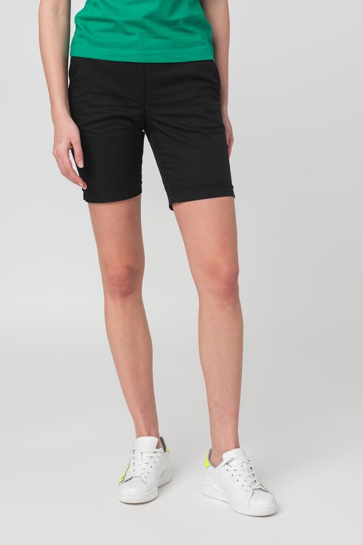 PANTALONI SCURT CASUAL FEMEI BLACK M - 3 | YEO