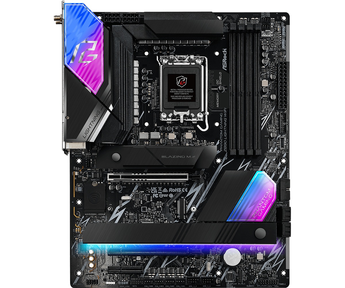 Placa de Baza ASROCK PHANTOM GAMING Z890 LIGHTNING WIFI LGA1851 - 1 | YEO