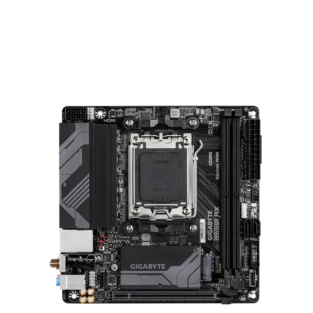 Placă de bază GIGABYTE B650I AX AM5 Mini-ITX cu DDR5, Wi-Fi 6E și PCIe 4.0 - 1 | YEO