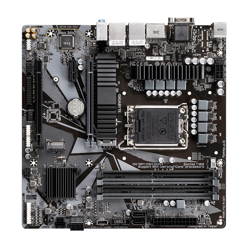 Placa de baza Gigabyte Q670 D3H LGA1700 - 1 | YEO