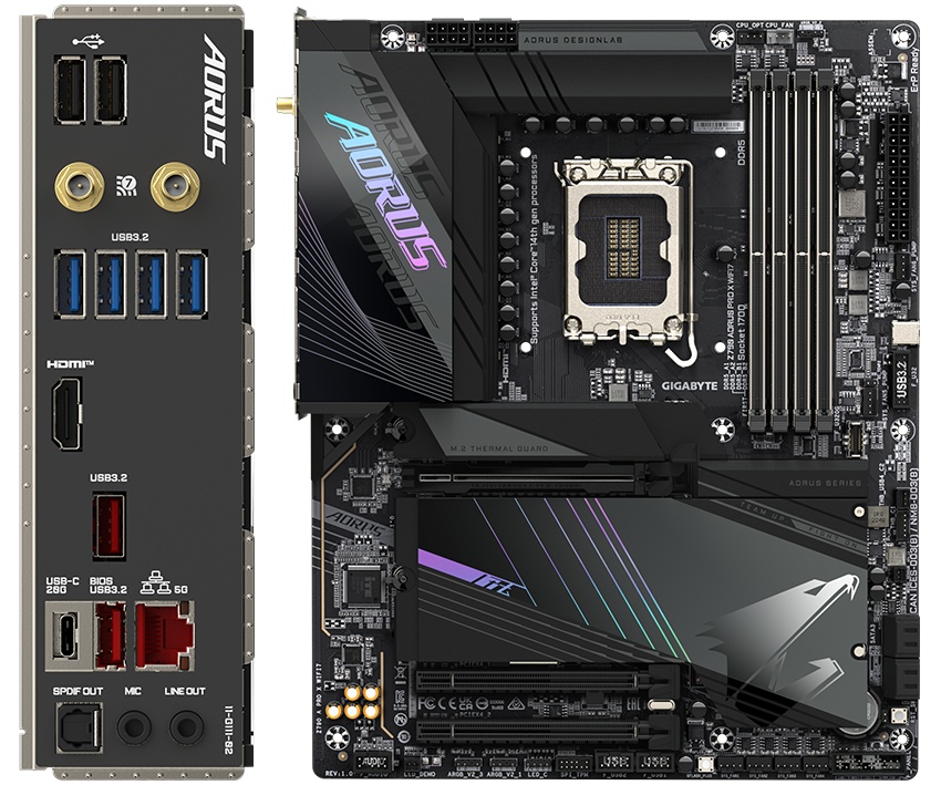 Placa de baza GIGABYTE Z790 AORUS PRO X WIFI7 LGA1700 - 1 | YEO