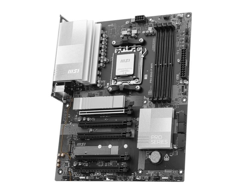 Placa de Baza MSI PRO B840-P WIFI AM5, 4x DDR5, 1x HDMI, 5x PCIE x16, 2x M.2, 4x SATA 6GB/s, ATX - 3 | YEO