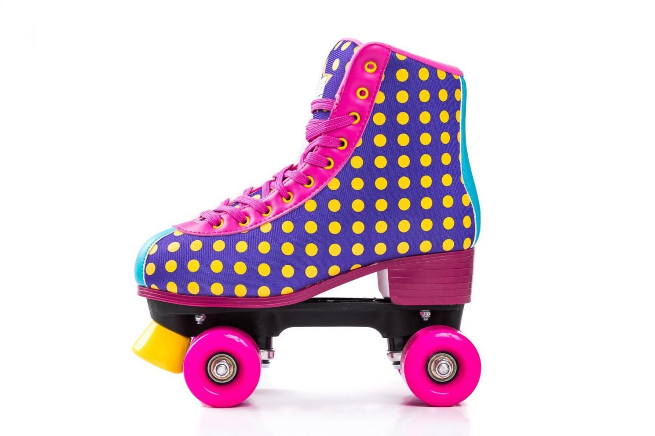 Role de damă Bliss Dots Mauve, mărimea 32 EU, culoare mov – patine cu rotile de înaltă calitate pentru patinaj artistic - 1 | YEO