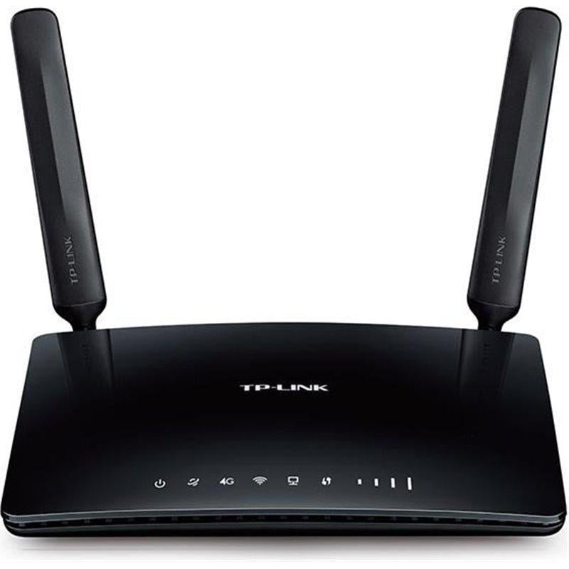 Router Wireless TP-Link ARCHER MR200, 1xLAN/WAN 10/100, 3xLAN10/100 ,3antene WiFi interne, 2 antene 4G LTE externe, 1 SIM card slot,dual-bandAC750 (300/433Mbps), 3G/4G, Buton Wireless/Power/LedON/OFF ,butonWPS/Reset