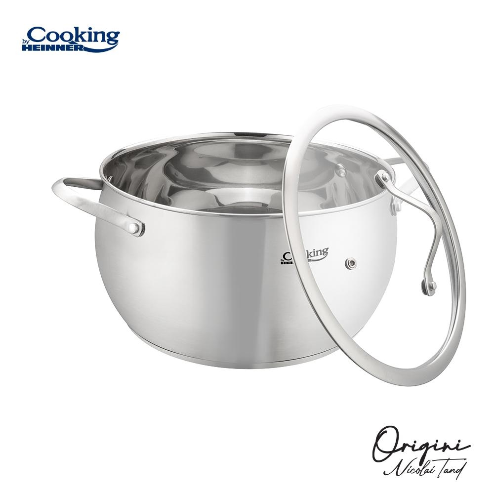 SEMIOALA INOX+CAPAC 24X13.5 CM, 6L, NICOLAI TAND, ORIGINI, COOKING BY HEINNER - 2 | YEO