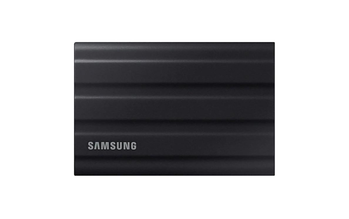 SSD extern Samsung T7 Shield 2TB USB 3.2 Negru – Stocare portabilă rapidă și durabilă