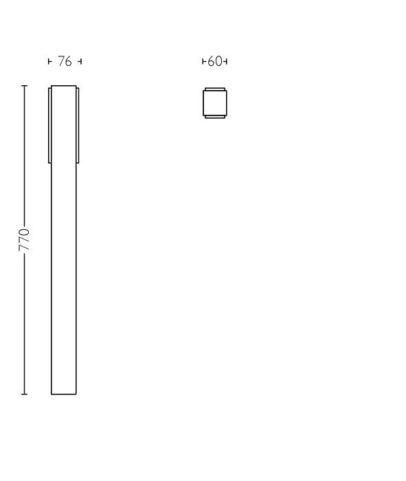 Stalp LED pentru exterior Philips STRATOSPHERE, 3.8W, 800 lm, lumina neutra (4000K), IP44, 770x60x76mm, Antracit - 2 | YEO