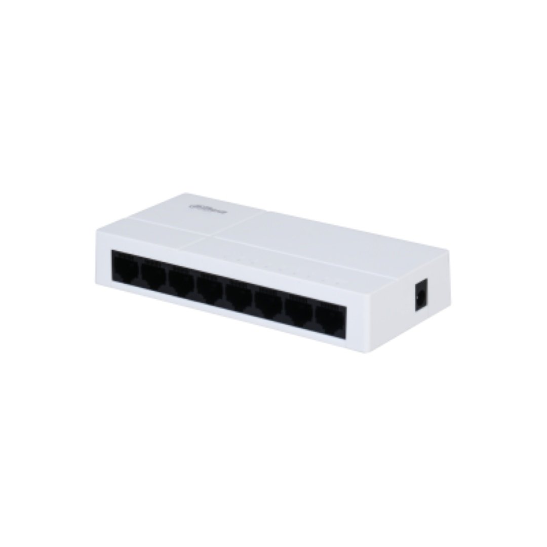 Switch Dahua 8 porturi Gigabit, PFS3008-8GT-L, Interfata: 8 x 10/100/1000, Capacitate switch: 16 Gbit, Packet Forwarding Rate: 11.904Mpps. - 1 | YEO