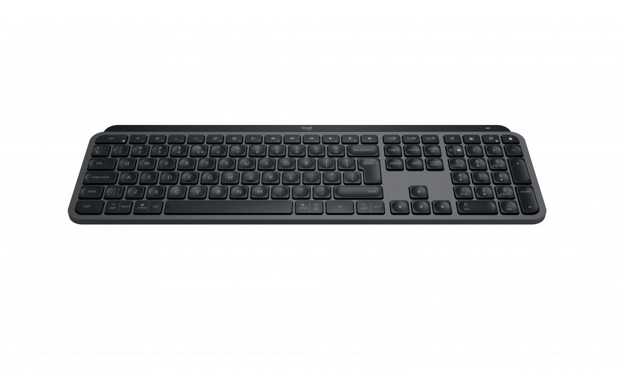 Tastatura Logitech MX Keys S, Iluminare, 2.4GHz&Bluetooth, USB-C, US INTL layout, graphite/negru - 1 | YEO