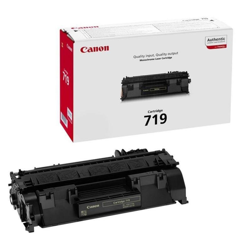 Toner Canon CRG719 Negru Original - 2.100 Pagini pentru Imprimante Canon