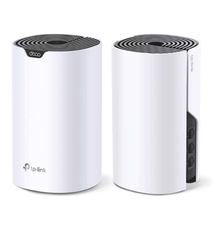 TP-Link Sistem Mesh Wi-Fi pentru întreaga casă AC1900, DECO S7(2- PACK);WI-FI 5, Standarde wireless: IEEE 802.11ac/n/a 5 GHz, IEEE 802.11n/b/g 2.4 GHz, viteza wireless: 5 GHz: 1300 Mbps, 2.4 GHz: 600 Mbps, 3 x antene interne, MU-MIMO, Mod Router, Mod