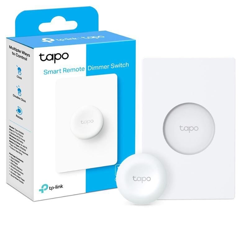 TP-LINK TAPO S200D intrerupator inteligent cu baza(NECESITA HUB TAPO), Standarde și Protocoale: 868Mhz / 922MHz, Cerințe de sistem: iOS 10+, Android 5.0+, 86 × 86 × 23.7 mm, alimentare: Baterie CR2032. - 1 | YEO