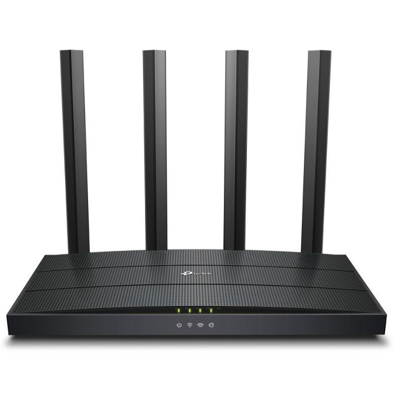 TP-LINK Wireless Router AX1500 WI-FI6, DUAL-BAND, ARCHER AX12; Standarde wireless: IEEE 802.11ax/ac/n/a 5 GHz, IEEE 802.11n/b/g 2.4 GHz, viteze wireless: 5 GHz: 1201 Mbps (802.11ax) 2.4 GHz: 300 Mbps (802.11n), 4 x antene fixe, mod router, mod access - 1 | YEO