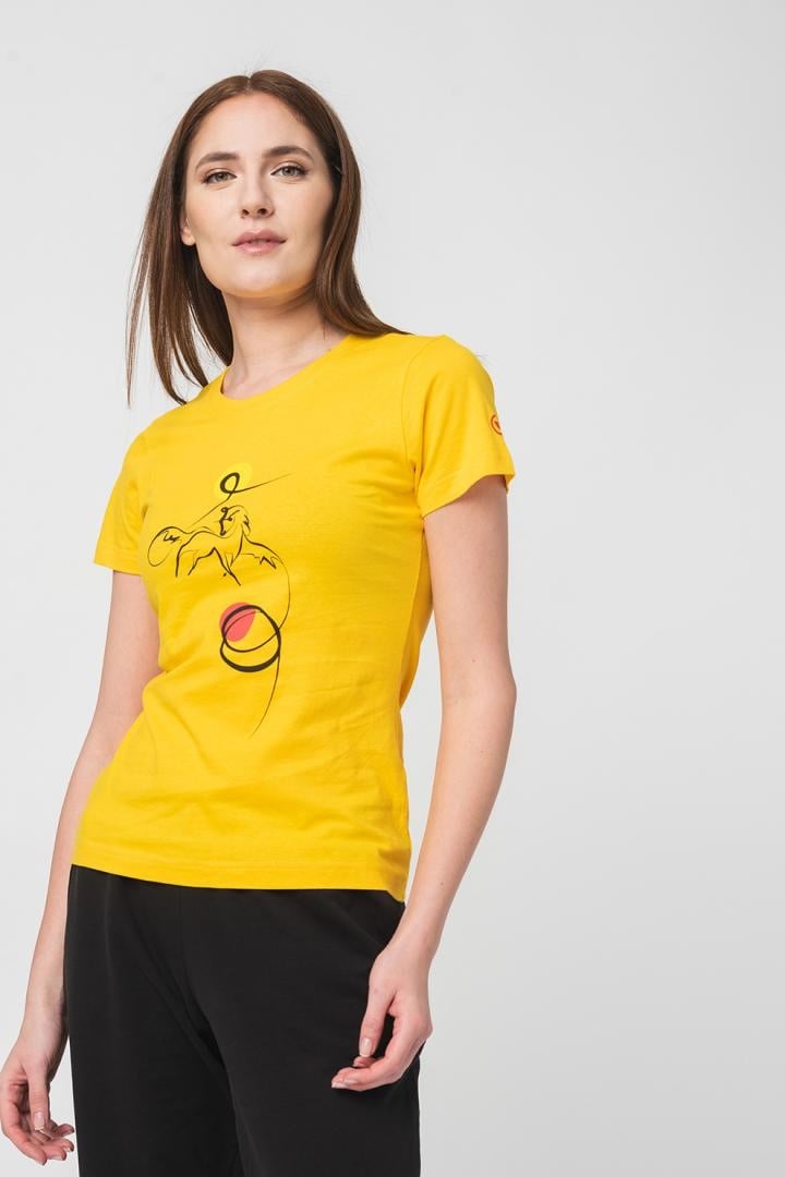 TSHIRT CASUAL F CAL PEGAS YELLOW-S