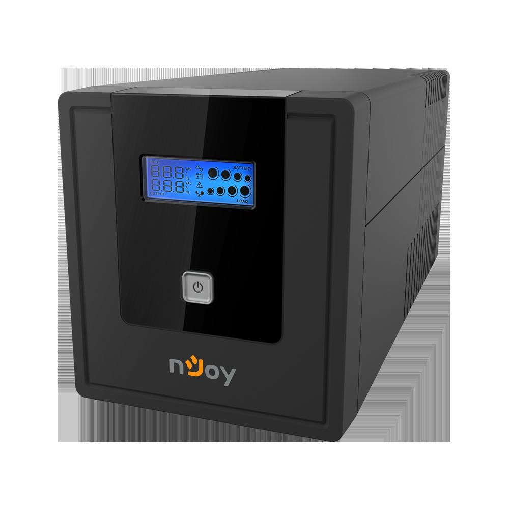 UPS nJoy Cadu 1000, 1000VA/600W, Afisaj LCD cu ecran tactil, 4 x prize Schuko