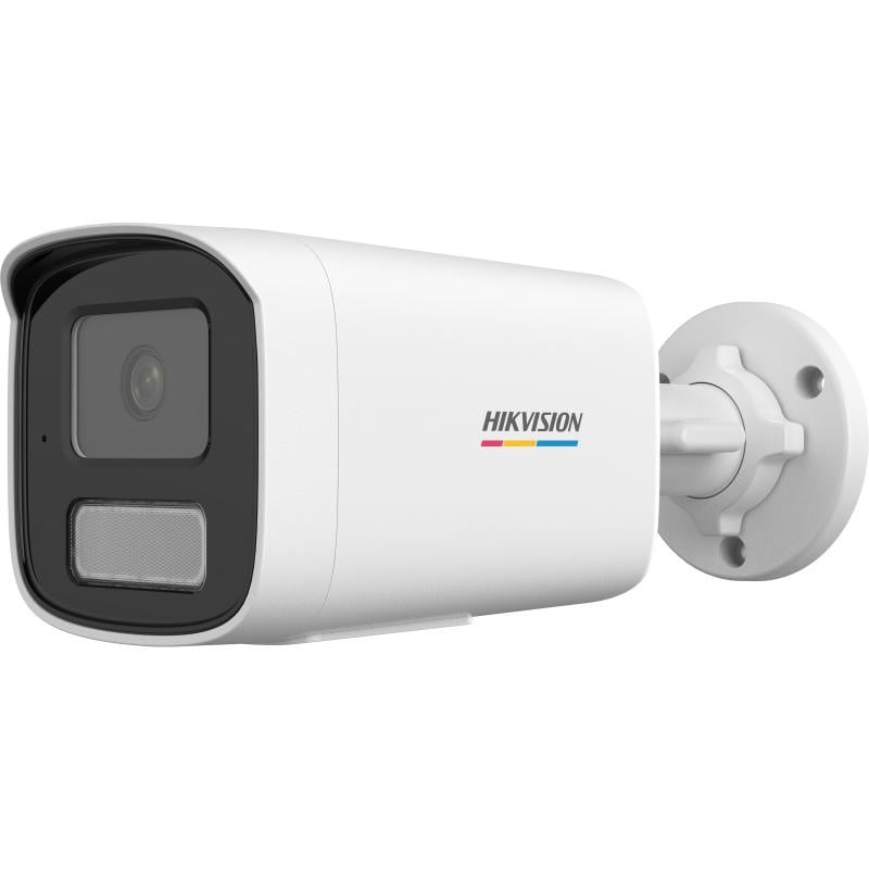 Camera de supraveghere IP Bullet 4MP ColorVu Hikvision DS-2CD1T47G2H- LIU(2.8MM), lentila fixa 2.8mm, iluminare: Color: 0.001 Lux @ (F1.0, AGC ON),B/W: 0 Lux with IR: 50m, microfon incorporat, interfata: 1 x RJ45 10 M/100 M self-adaptive Ethernet port,