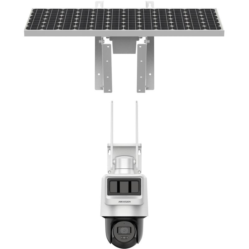 Camera PTZ cu panou solar Hikvision 4MP Pro Solar-powered Security PT Camera Setup High quality imaging with 4 MP resolution Dual transducers – PIR and Radar work together for higher detection accuracy Support 4G LTE data transmission Built-in microphone