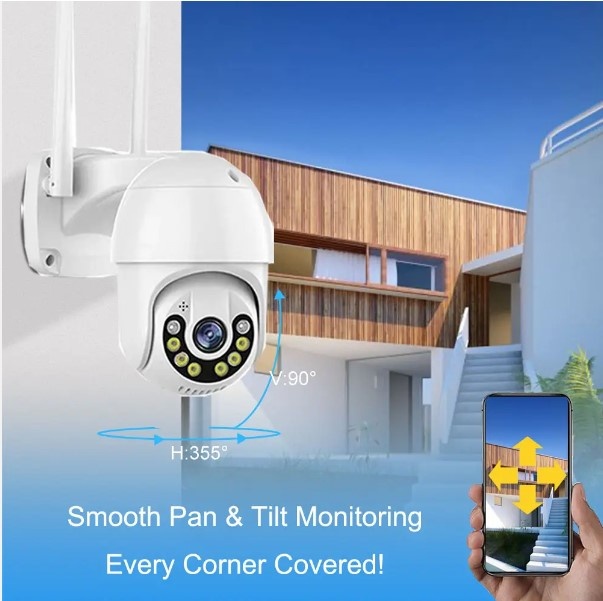 Camera Supraveghere QeaRim®,4mp(FullHD),360°, Smart Wireless, AI Human Detection, Color Night Vision, 2Way audio, Stocare in cloud sau Card, Vizionare multipla, Aplicatie iOS / Android - 1 | YEO