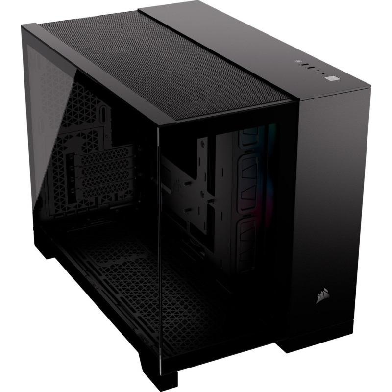 Carcasa CORSAIR iCUE LINK 2500X Micro ATX Dual Chamber NEGRU - 1 | YEO