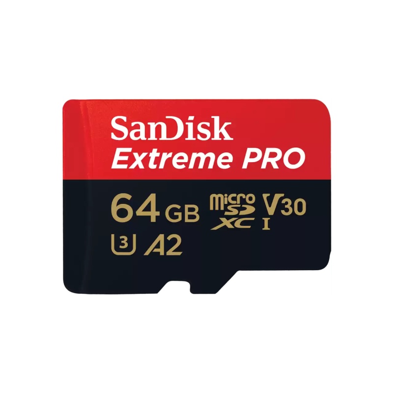 Card de Memorie Micro Secure Digital Card SanDisk Extreme PLUS, 64GB, Clasa 10, R/W speed: up to 100MB/s/ 90MB/s, include adaptor SD (pentru telefon)