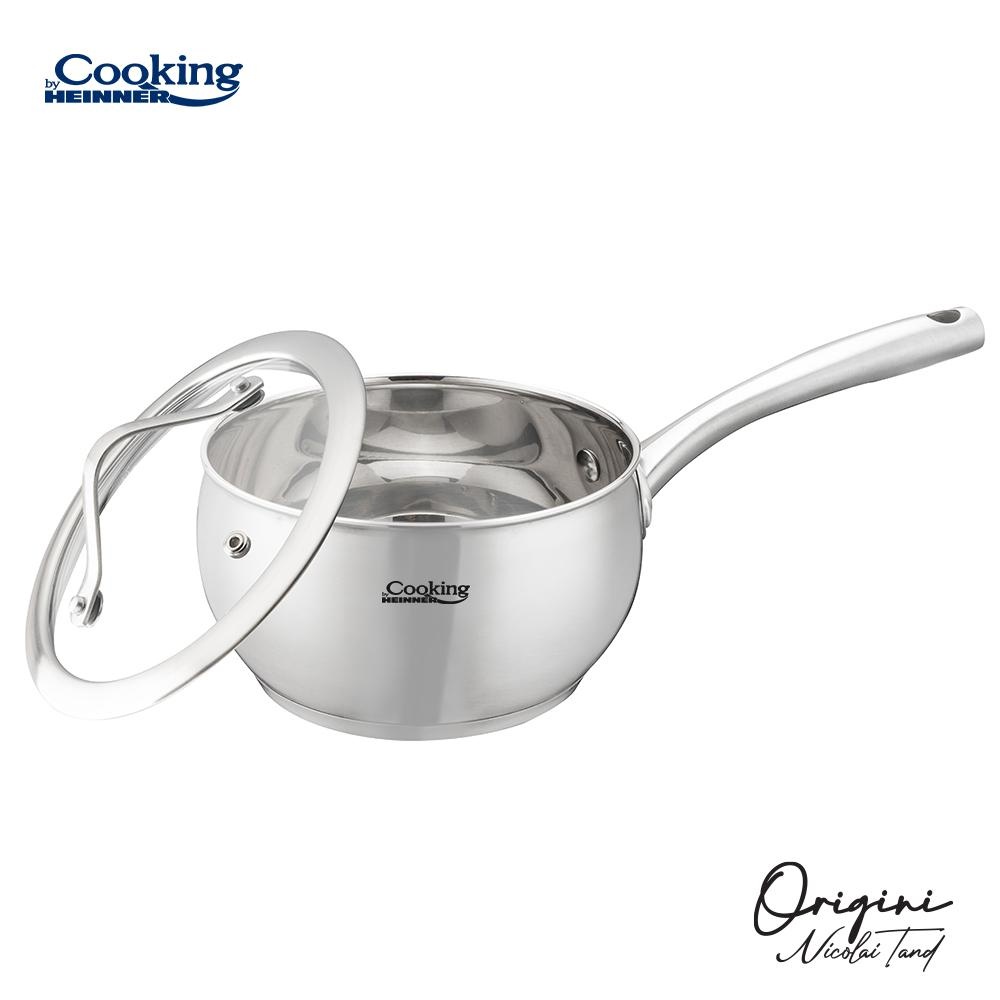 CASEROLA INOX+ CAPAC 16X9 CM, 1.8 L, NICOLAI TAND, ORIGINI, COOKING BY HEINNER - 2 | YEO