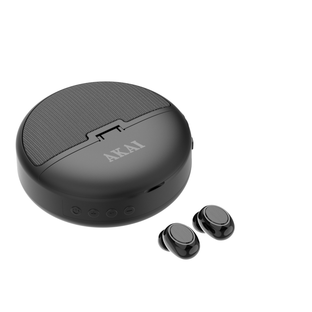 Casti Akai BTE-J500BT wireless, bluetooth 5.4, capacitate baterie in standby pana la 48 ore, raspuns in frecventa 20Hz la 20KHz, negru