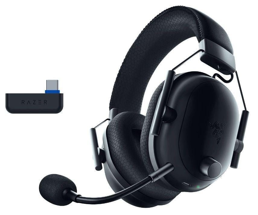 Casti wireless Razer Blackshark V2 Pro pentru Playstation, marime difuzoare 50 mm, raspuns de frecventa 12 Hz - 28 000 Hz, durata de viata baterie până la 70 ore, negru