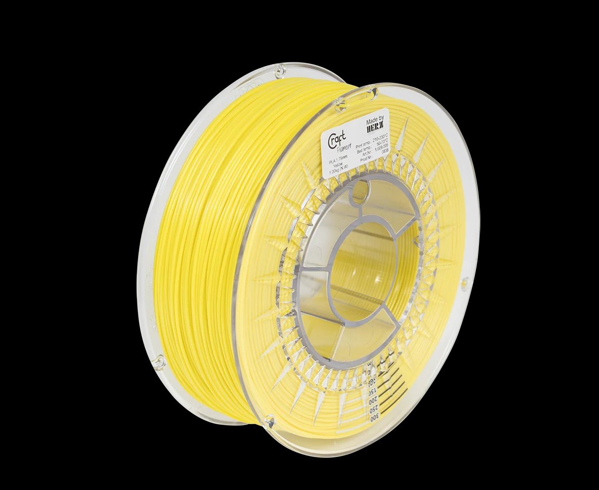 CRAFTBOT 3D PRINTING FILAMENT, Material: PLA, Culoare: Galben, 1KG.