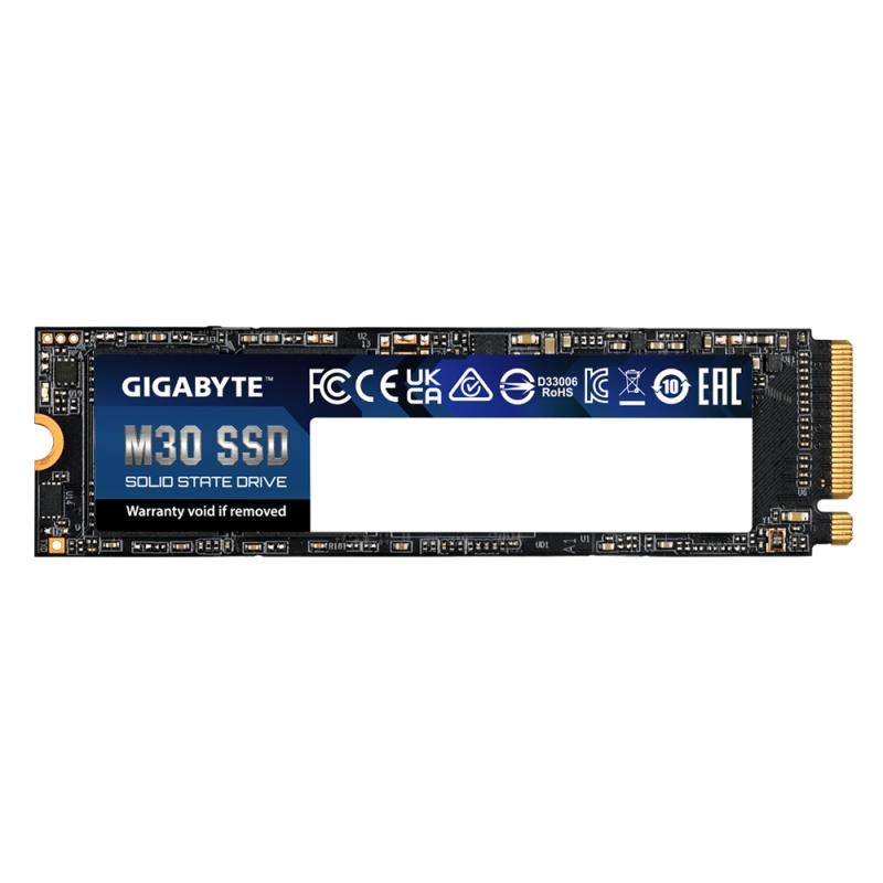 Gigabyte SSD M.2 PCIe M30 512GB Interface PCIe 3.0x4, NVMe 1.3 Form Factor M.2 2280 Total Capacity 512GB NAND 3D TLC NAND Flash External DDR Cache DDR3L 2Gb Sequential Read speed Up to 3500 MB/s Sequential Write speed Up to 2600 MB/s Random Read IOPS up - 1 | YEO