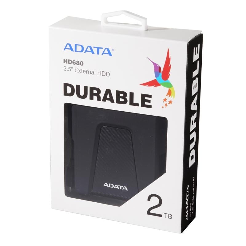 HDD extern Adata HD680, 2TB, Negru, USB 3.1 - 3 | YEO