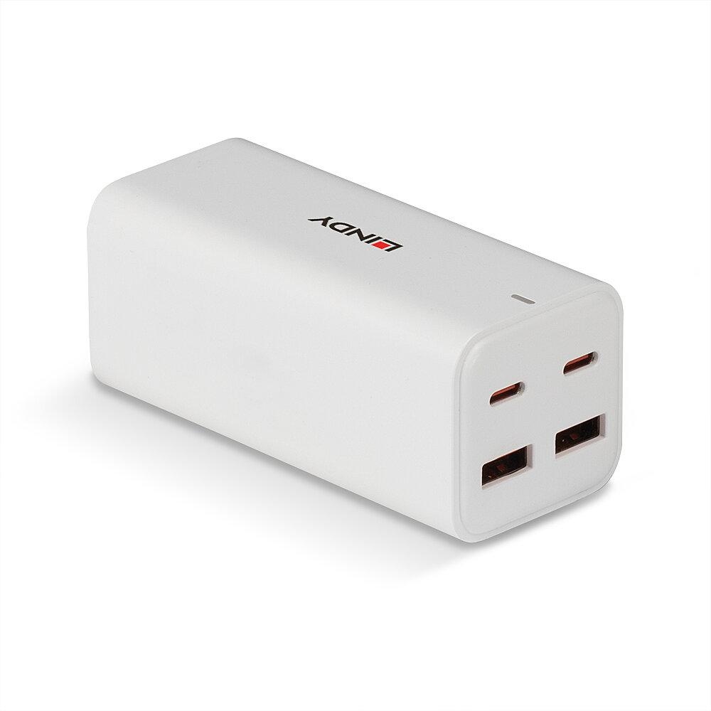 Incarcator Lindy USB Type-A & C, intrare EC-C7 Female , iesire 2 x USB Type C (Female), 2 x USB Type A (Female)putere iesire 100-240V~50/60Hz 1.5A 100w Max, material plastic, voltaj iesire ±5%, PD 3.0, negru - 2 | YEO