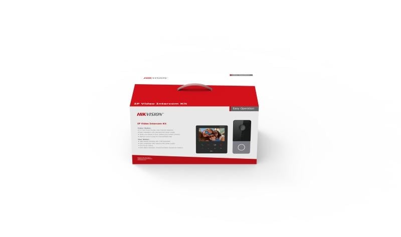 Kit videointercom IP Hikvision DS-KIS606-P, contine: DS-KV6113-PE1(C) × 1, DS-KH6110-WE1 × 1, DS-KABV6113-RS × 1, PSU × 2; caracteristici post exterior: 2MP HD camera, IR:3m, Main stream: 1920 × 1080p, WDR: 120dB, microfon inclus, difuzor inclus, 1