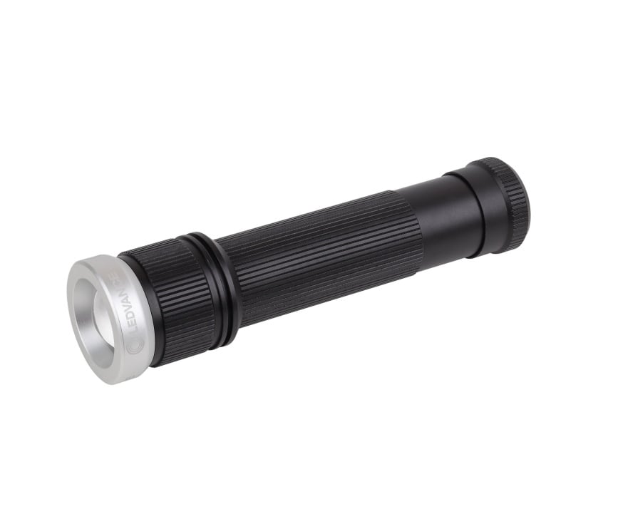 Lanterna LED de mana Ledvance Tactical, 15W, 1400 lm, zoom, 4 moduri de iluminare, 6xAA (neincl.), IP65, Negru