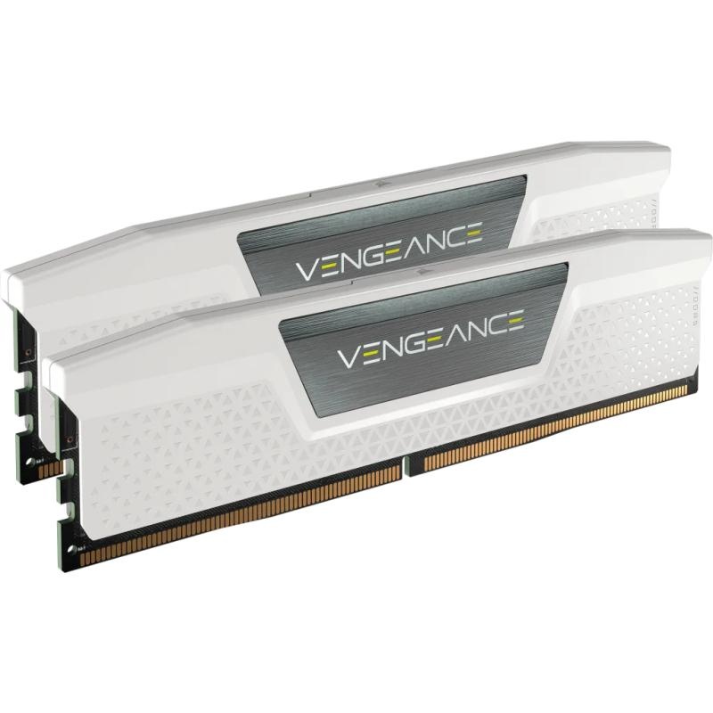 Memorie RAM Corsair Vengeance RGB White 32GB DDR5 5600MHz CL40 Kit of 2